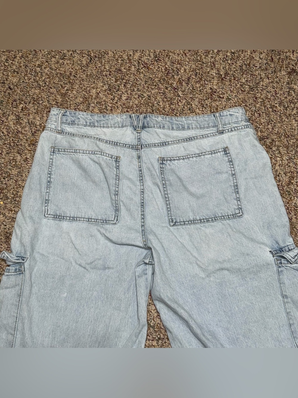 Y2K Vintage 90s baggie jeans women's size 16 skater wide leg hip hop grunge - Picture 4 of 10